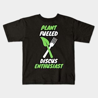 Plant fueled discus Kids T-Shirt